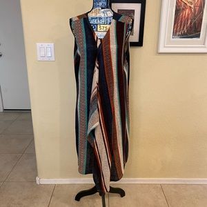 Cato Shrug/shawl/Long Vest SZ 18/20 Excellent Condition Southwestern Style